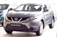 Зимняя заглушка решетки переднего бампера Nissan Qashqai 2014-, фото 2