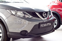 Зимняя заглушка решетки переднего бампера Nissan Qashqai 2014-, фото 2
