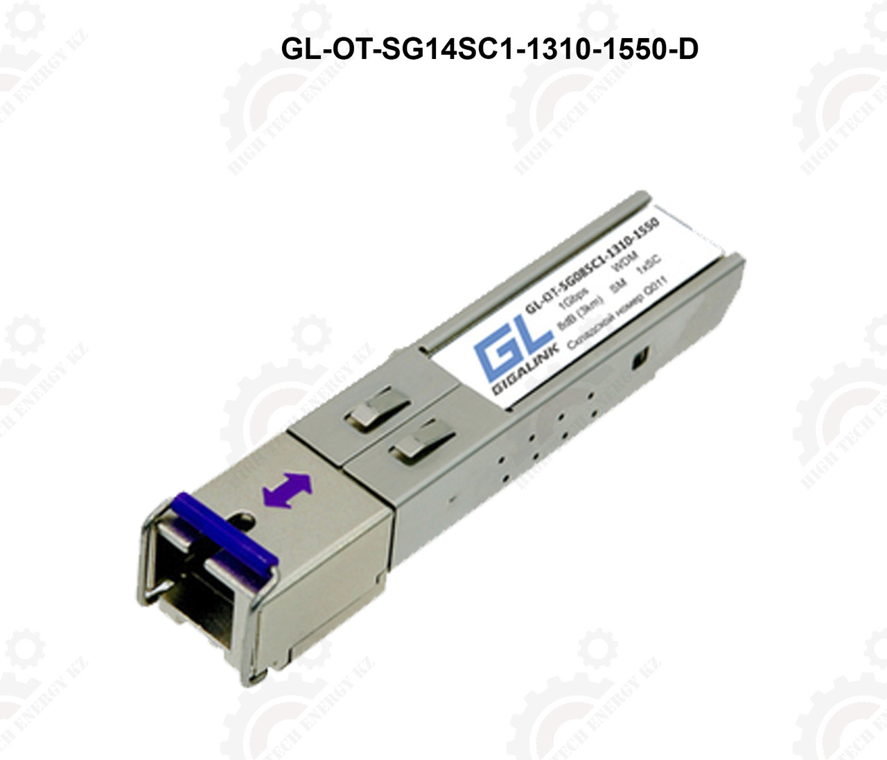 Модуль GIGALINK SFP, WDM, 1Гбит/c, одно волокно SM, SC, Tx:1310/Rx:1550 нм, DDM, 14 дБ (до 20 км) - фото 1 - id-p71341322