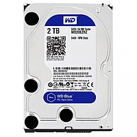 Western Digital Blue қатты дискісі, 2000 ГБ HDD SATA WD20EZBX, 7200 айн/мин, 256 МБ кэш, SATA 6 Гб/с