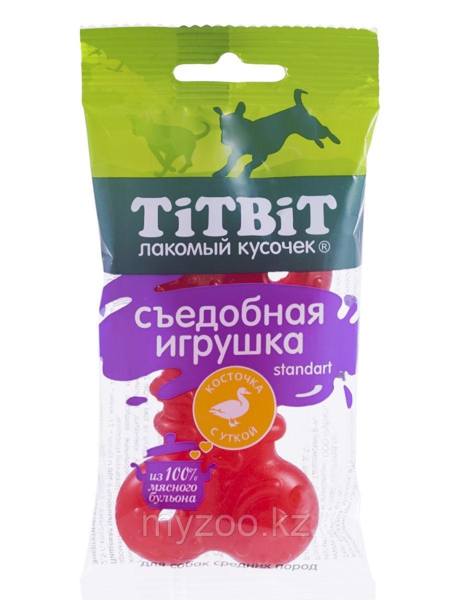 Tit Bit,Тит Бит Съедобная игрушка косточка с уткой Standart