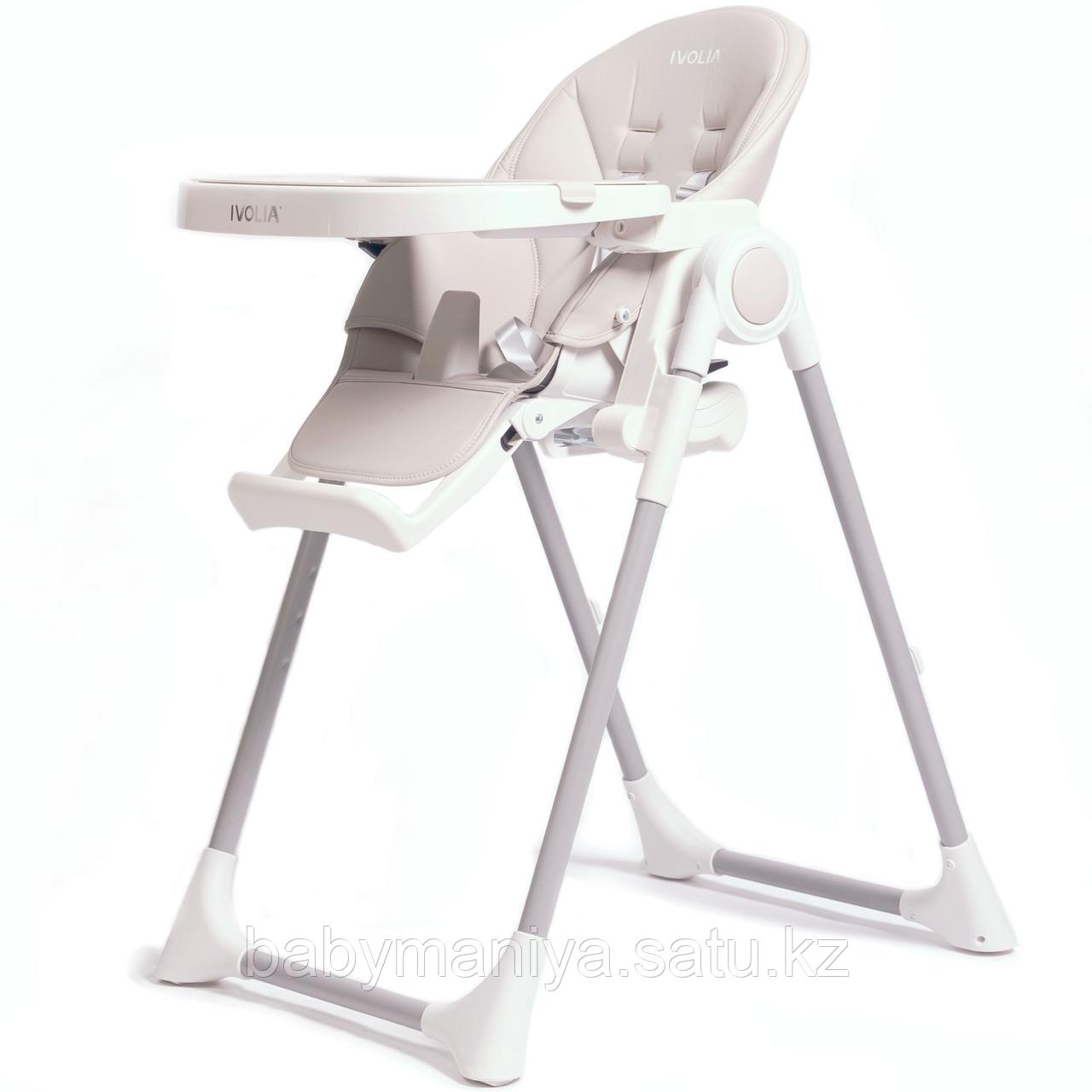 Стульчик для кормления IVOLIA Q6 Light Grey с колесами