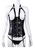 Корсет из экокожи, с открытыми грудями, фото 3