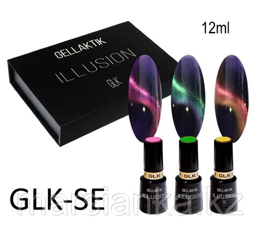 Набор из 3 гель лаков GELLACTIK ILLUSION GLK-SE 5D, 12мл (без магнитов), фото 2