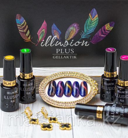 Набор из 5 гель лаков GELLACTIK ILLUSION GLK-PLUS 5D, 12мл (без магнитов), фото 2