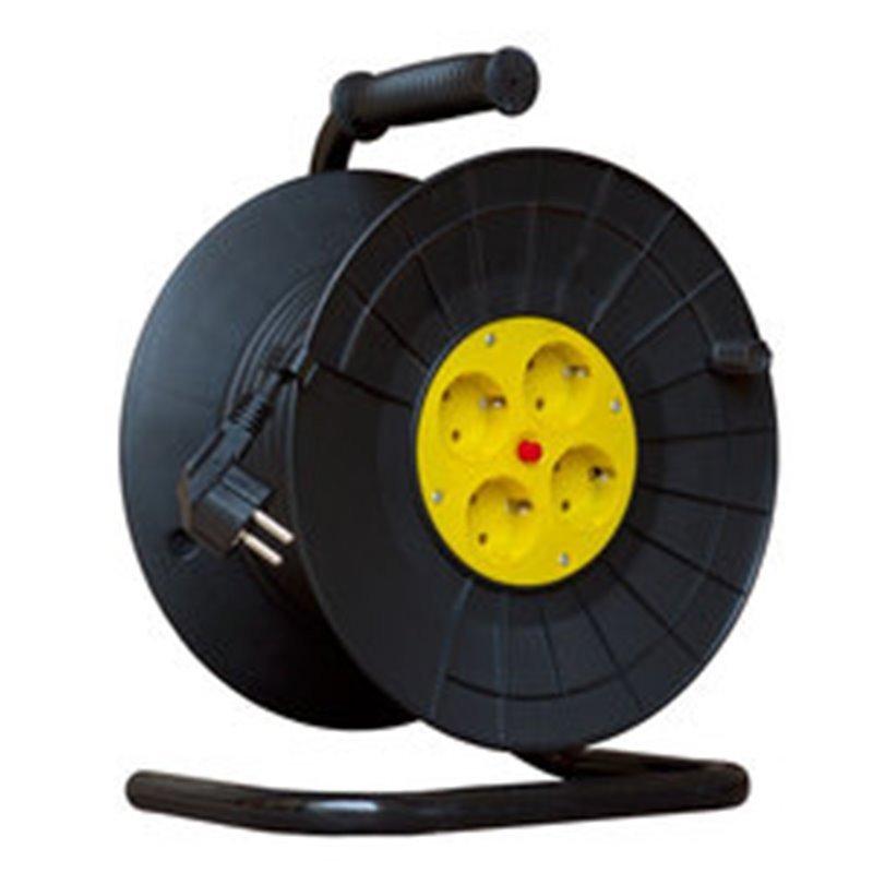 Удлинитель катушка 25м Forte У-25-RUBBER (25 м, 4 розетки, 16 А, КГ 3 х 1,5 мм)
