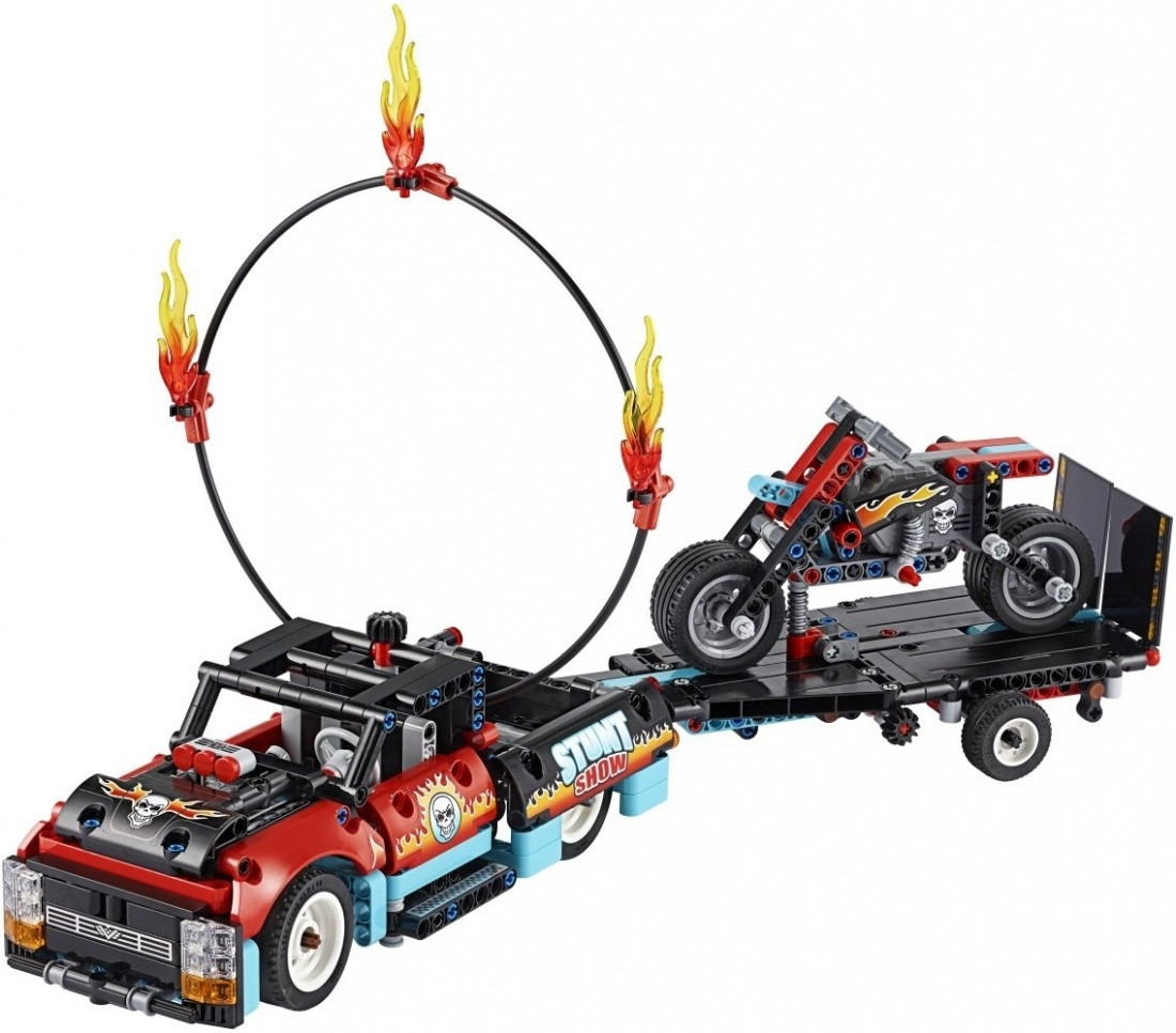 42106 Lego Technic Шоу трюков на грузовиках и мотоциклах, Лего Техник - фото 3 - id-p71179906