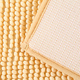 Набор ковриков для ванны и туалета «Букли», 2 шт: 40×50, 50×80 см цвет бежевый, фото 2