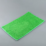 Набор ковриков для ванны и туалета «Букли», 2 шт: 40×50, 50×80 см цвет зелёный, фото 4