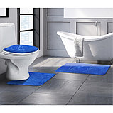 Набор ковриков для ванны и туалета Доляна «Дельфины», 3 шт: 39×43, 40×50, 50×80 см, цвет МИКС, фото 9