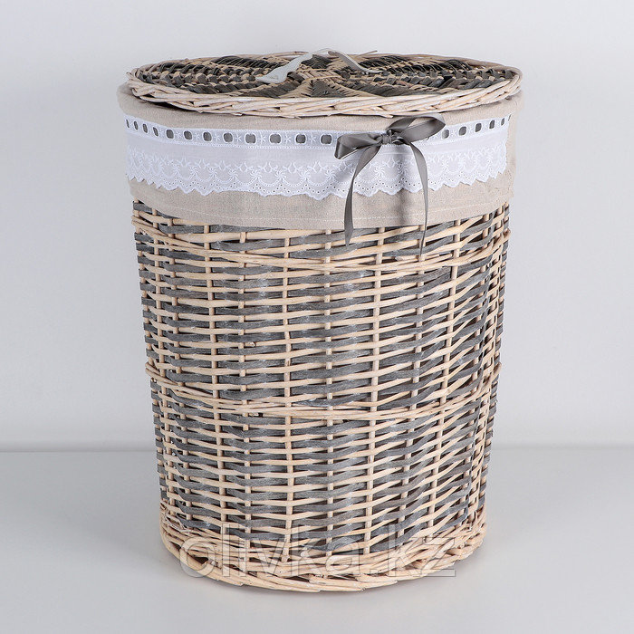 Корзина для хранения плетёная Доляна «Бохо», 46×46×56 см