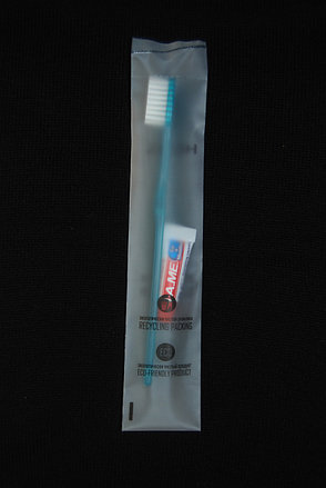 Одноразовый зубной набор: паста, щетка, фото 2