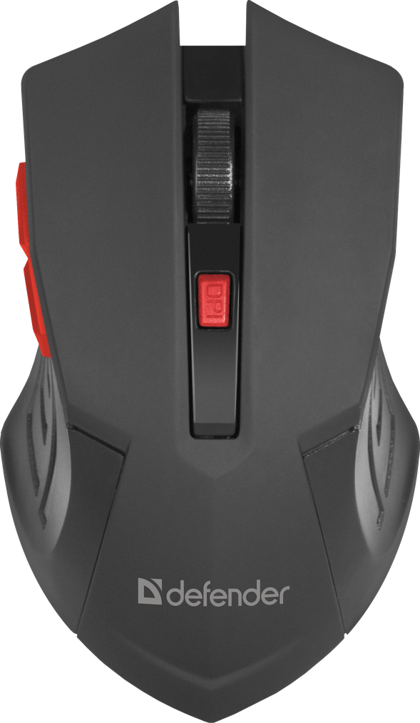 Defender 52276 Мышь беспроводная Accura MM-275 черный/красный, 6 кнопок, 800-1600 dpi,, фото 1