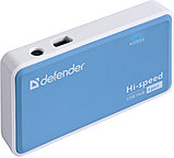 Defender 83503  USB разветвитель универсальный Quadro Power USB2.0, 4 порта, блок питания 2A, фото 3