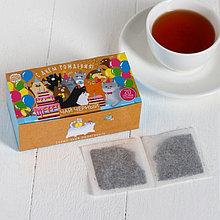 Чай чёрный «С Днём Рождения»: 20 пакетиков, без ярлыка