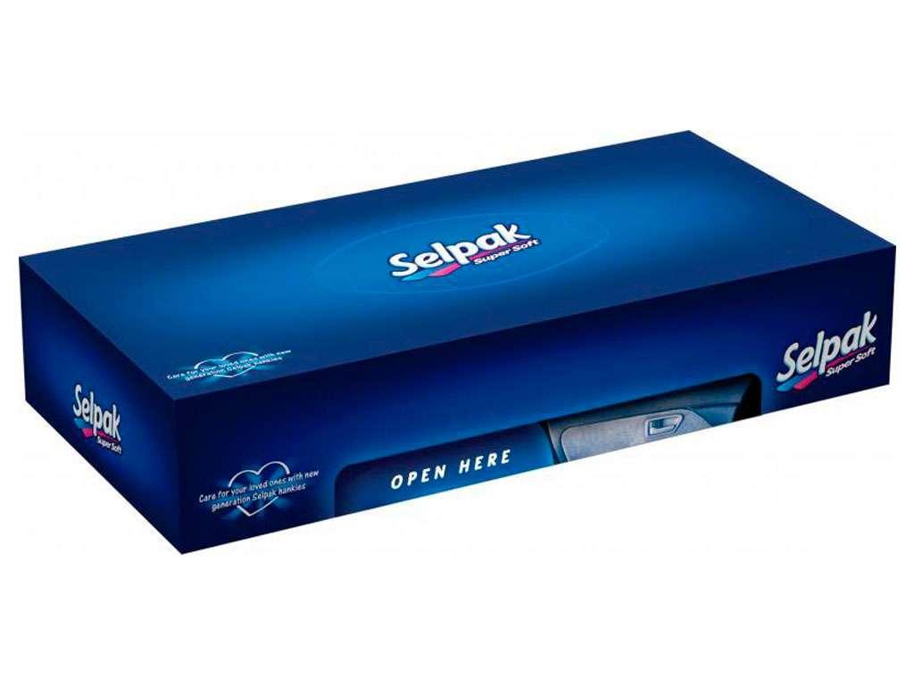 Салфетки Selpak "Maxi", 3-слойные, вытяжные, 100 штук в упаковке