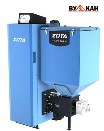 Автоматический твердотопливный котел ZOTA Optima-32 кВт, фото 1