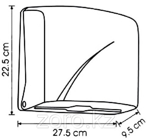 Диспенсер для бумажных полотенец Z укладка белый пластик Турция K1 - фото 4 - id-p71438559