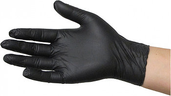 Перчатки UNIX Medical нитриловые (черные), размер XS, 100шт