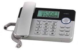 Телефон проводной Texet TX-259 черно-серебристый