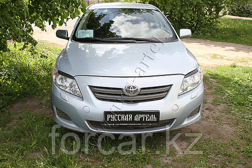 Накладки на передние фары (Реснички) Toyota Corolla SD 2007-2010, фото 2