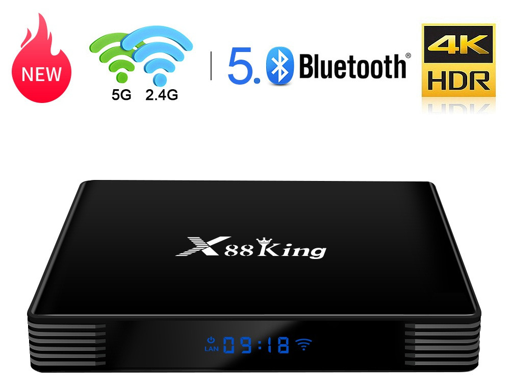 Мощнейший ТВ-бокс на Amlogic 922X ОЗУ:4Гб ПЗУ:128Гб|X88King