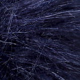 Помпон искусственный мех "Тёмно-синий" d=13 см, фото 2