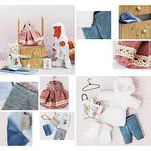 Гардероб и одежда для игрушек малюток, «Добрая зима», набор для шитья, 21 × 29,5 × 0,5 см