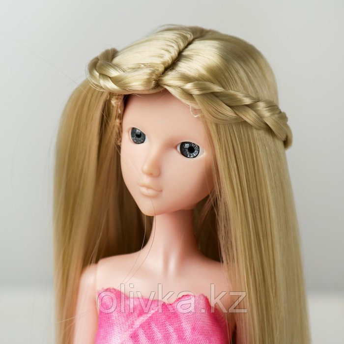 Волосы для кукол «Прямые с косичками» размер маленький, цвет 88