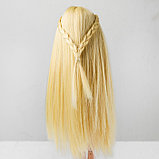 Волосы для кукол «Прямые с косичками» размер маленький, цвет 613, фото 3