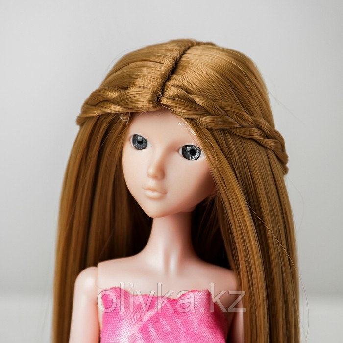 Волосы для кукол «Прямые с косичками» размер маленький, цвет 24 - фото 1 - id-p71458163