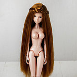 Волосы для кукол «Прямые с косичками» размер маленький, цвет 16А, фото 2
