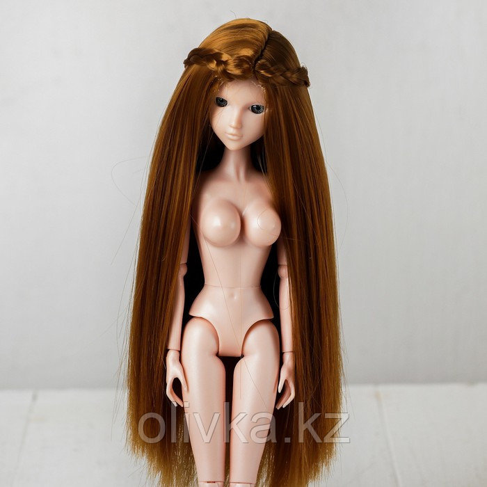 Волосы для кукол «Прямые с косичками» размер маленький, цвет 16А - фото 2 - id-p71458165