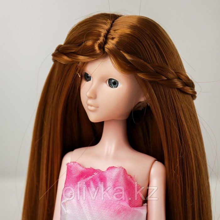 Волосы для кукол «Прямые с косичками» размер маленький, цвет 28 - фото 1 - id-p71458169