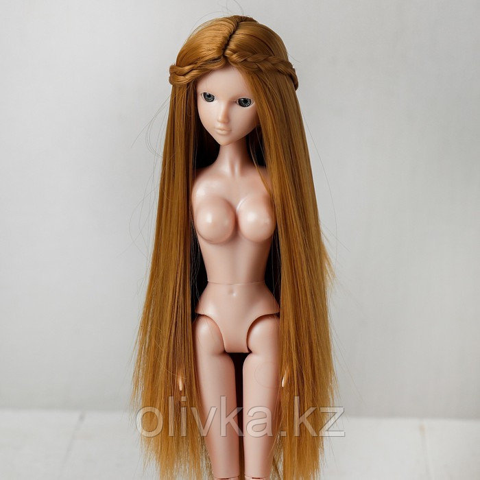 Волосы для кукол «Прямые с косичками» размер маленький, цвет 27 - фото 2 - id-p71458170