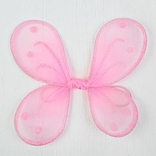 Миниатюра кукольная - крылья на резинке «Блёстки», цвет розовый