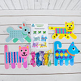 Набор вышивания для малышей «Домашние животные» + нитки, фото 2