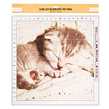 Канва для вышивания с рисунком «Котёнок» 41 х 41 см, фото 3