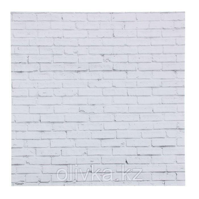 Фотофон «Кирпич белый», 45 × 45 см, переплётный картон, 980 г/м