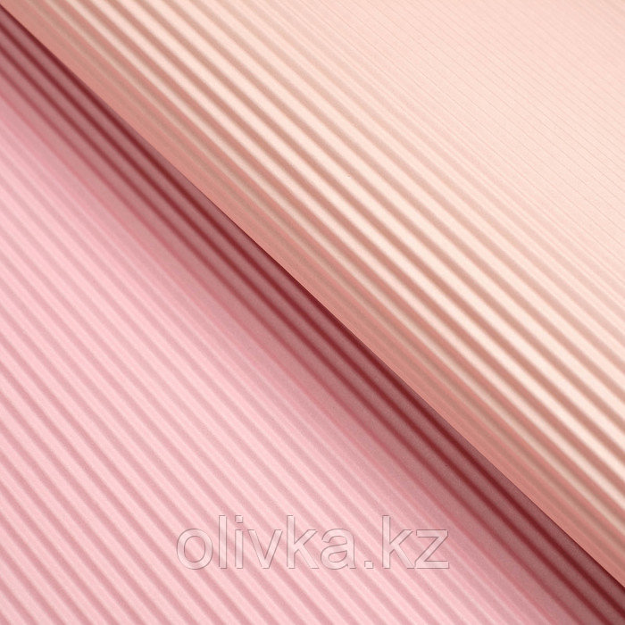Бумага гофрированная, сиренево-розовая, 50 см х 66 см
