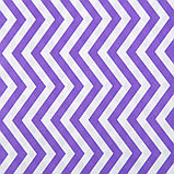 Бумага упаковочная крафт "ЗигЗаг фиолетовый", 0,5 х 10 м, 70 г/м² /м2, фото 3