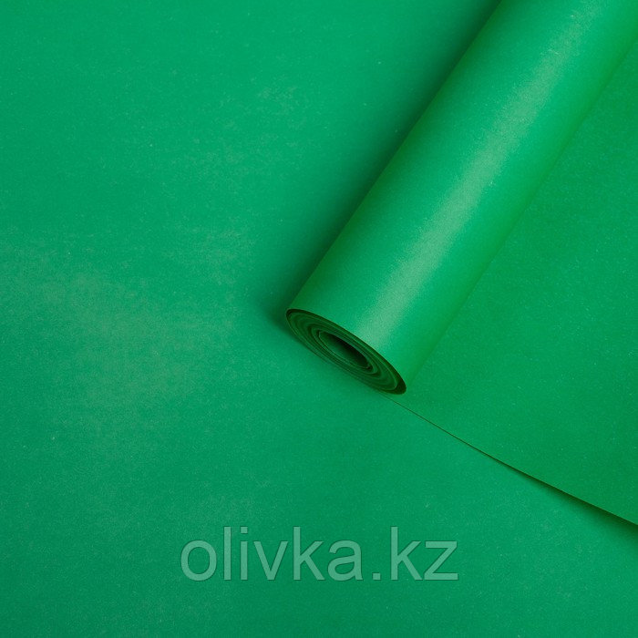 Бумага упаковочная крафт двусторонняя, травяной, 0,5 х 10 м, 70 г/м² /м2