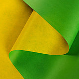 Бумага упаковочная крафт, зелёный-жёлтый, 0,72 х 10 м, 50 г/м² /м2, фото 2