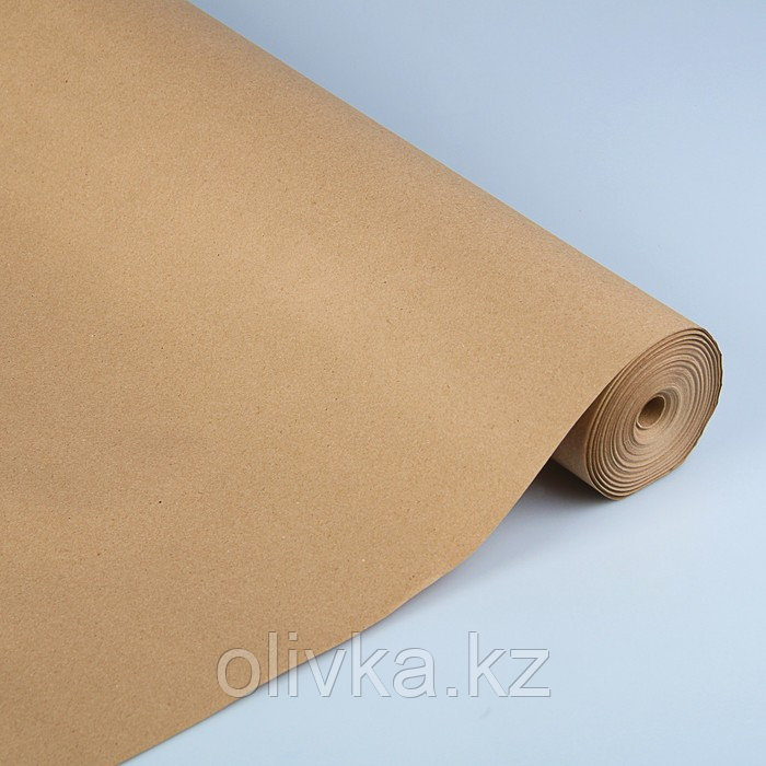 Бумага упаковочная крафт без печати, 70 г/м² ,0,72 х 50 м