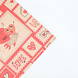 Бумага крафтовая «Почтовые марки», 50 × 70 см, фото 3