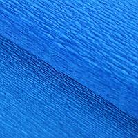 Бумага для упаковок и поделок, Cartotecnica Rossi, гофрированная, васильковая, синяя, однотонная,