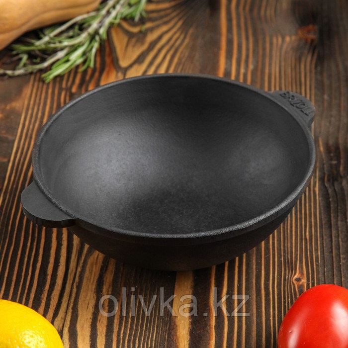 Сковорода чугунная WOK "ХОРЕКА", 180 х 63 мм, ТМ BRIZOLL