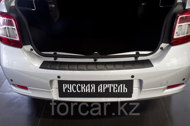 Накладка на задний бампер Renault Logan 2014-, фото 2