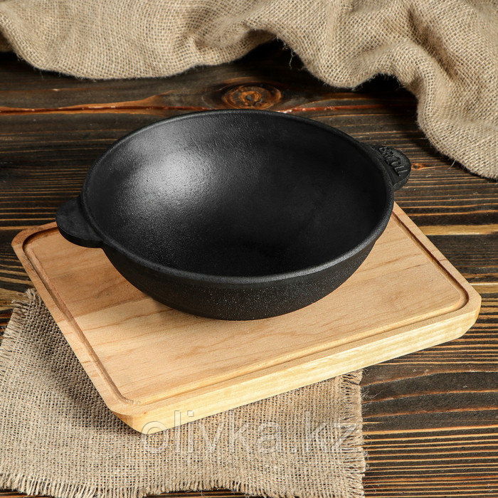 Сковорода чугунная WOK "ХОРЕКА" с подставкой, 180 х 63 мм, ТМ BRIZOLL