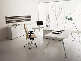 Кабинет руководителя Hi-tech white